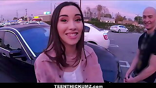 Hot Teen Thickum Fucked By Stranger While Her Best Mate Records