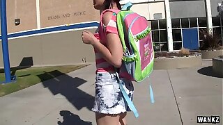WANKZ- Super-fucking-hot Emo Schoolgirl Alexis Eats Her Teacher's Spunk